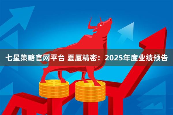 七星策略官网平台 夏厦精密：2025年度业绩预告